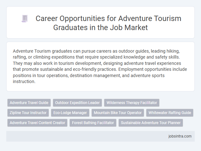 Career Opportunities for Adventure Tourism Graduates in the Job Market