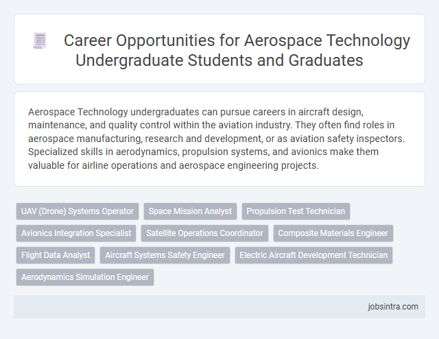 Career Opportunities for Aerospace Technology Undergraduate Students and Graduates