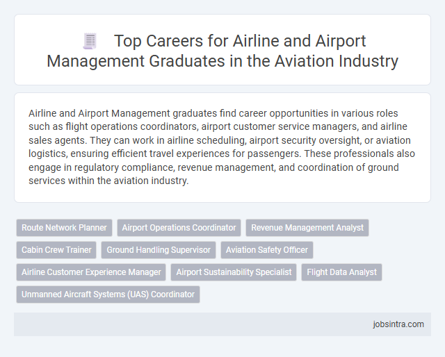 Top Careers for Airline and Airport Management Graduates in the Aviation Industry
