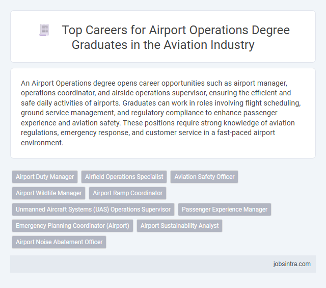 Top Careers for Airport Operations Degree Graduates in the Aviation Industry