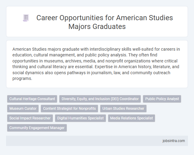 Career Opportunities for American Studies Majors Graduates