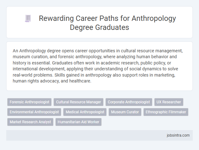 Rewarding Career Paths for Anthropology Degree Graduates