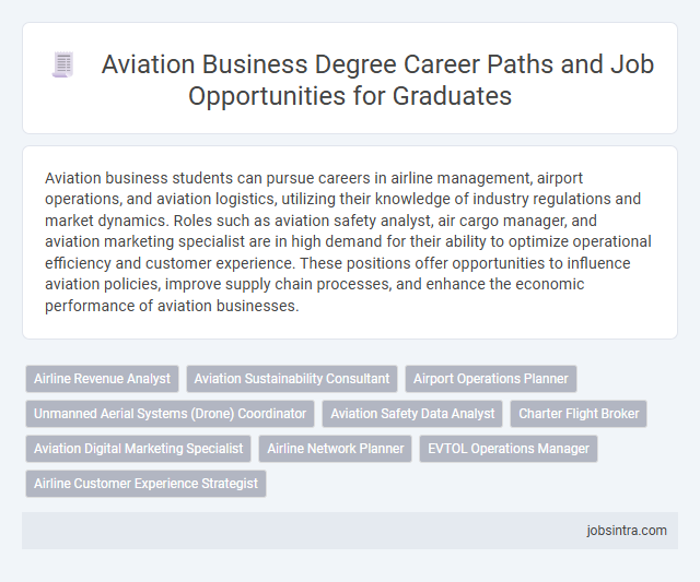Aviation Business Degree Career Paths and Job Opportunities for Graduates