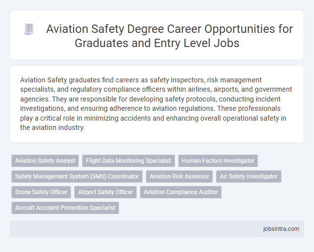 Aviation Safety Degree Career Opportunities for Graduates and Entry Level Jobs