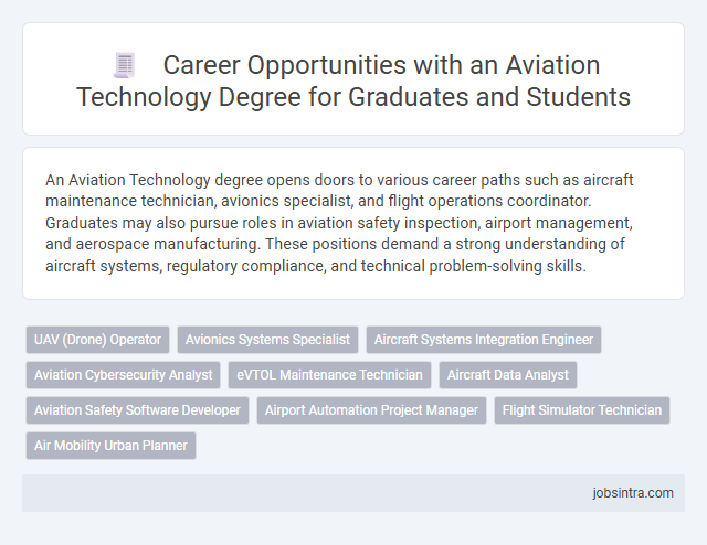 Career Opportunities with an Aviation Technology Degree for Graduates and Students