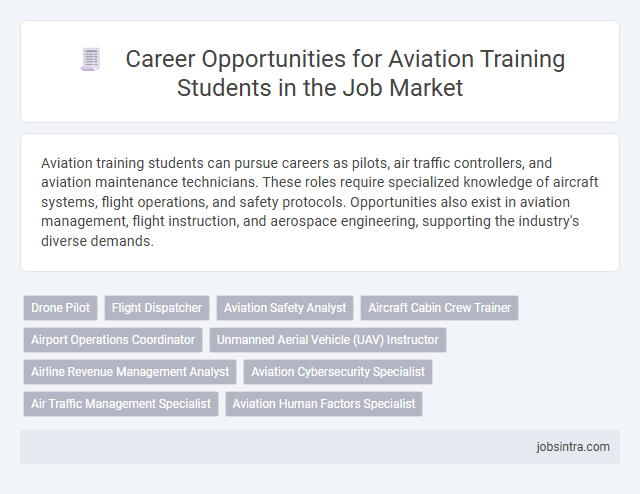Career Opportunities for Aviation Training Students in the Job Market