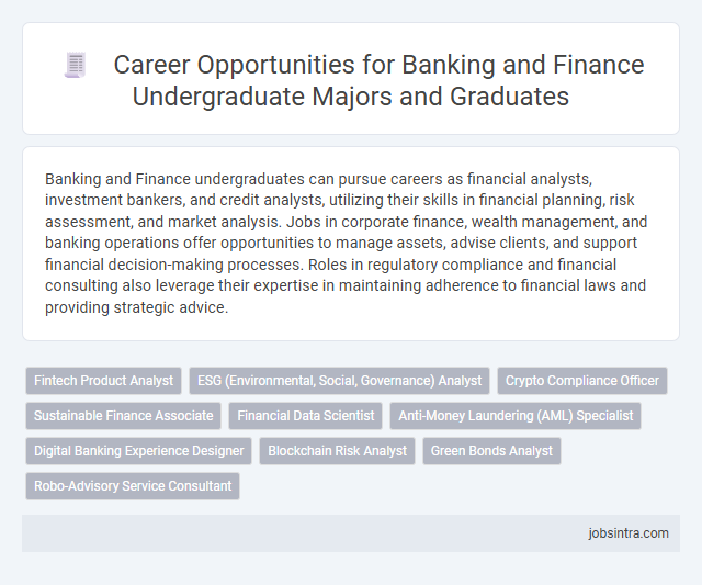 Career Opportunities for Banking and Finance Undergraduate Majors and Graduates