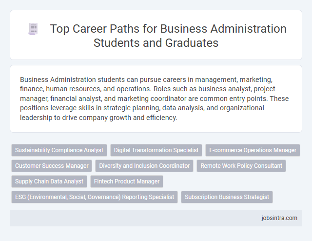 Top Career Paths for Business Administration Students and Graduates