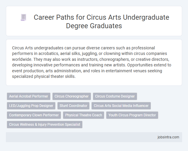 Career Paths for Circus Arts Undergraduate Degree Graduates