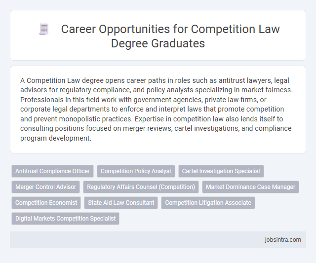 Career Opportunities for Competition Law Degree Graduates