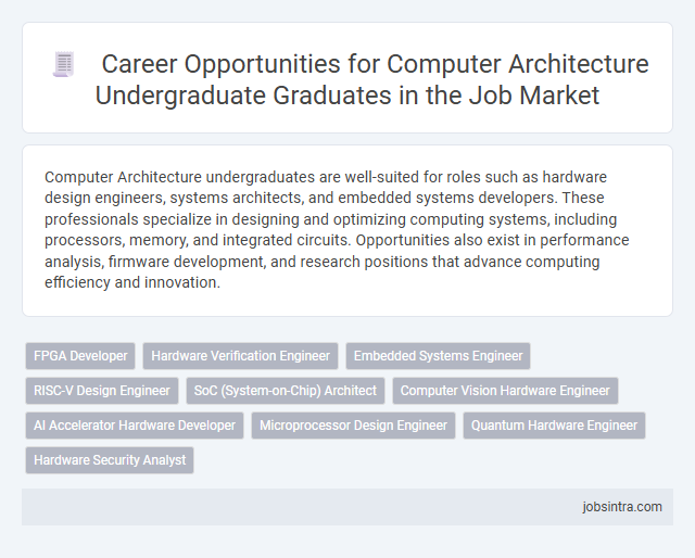 Career Opportunities for Computer Architecture Undergraduate Graduates in the Job Market