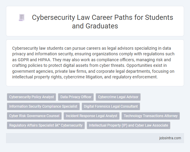 Cybersecurity Law Career Paths for Students and Graduates