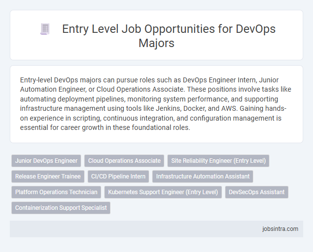 Entry Level Job Opportunities for DevOps Majors