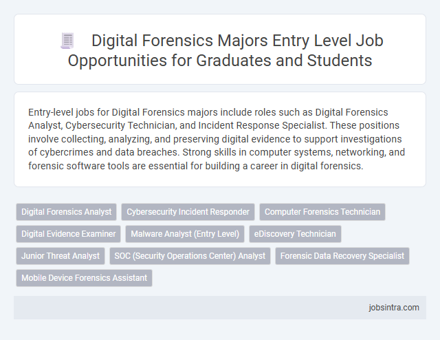 Digital Forensics Majors Entry Level Job Opportunities for Graduates and Students