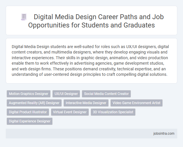Digital Media Design Career Paths and Job Opportunities for Students and Graduates