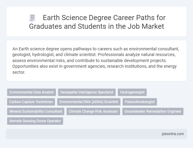 Earth Science Degree Career Paths for Graduates and Students in the Job Market