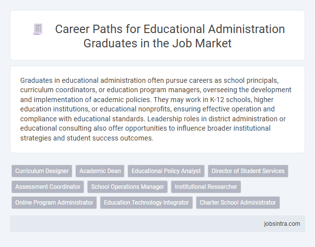 Career Paths for Educational Administration Graduates in the Job Market