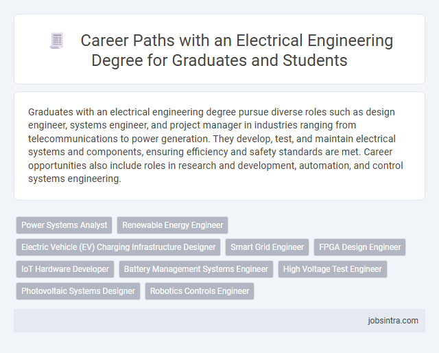 Career Paths with an Electrical Engineering Degree for Graduates and Students