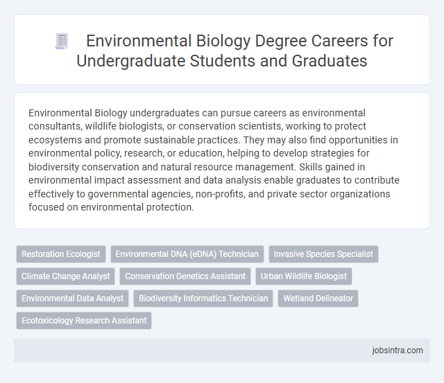 Environmental Biology Degree Careers for Undergraduate Students and Graduates