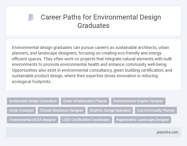 Career Paths for Environmental Design Graduates