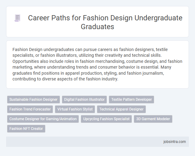 Career Paths for Fashion Design Undergraduate Graduates