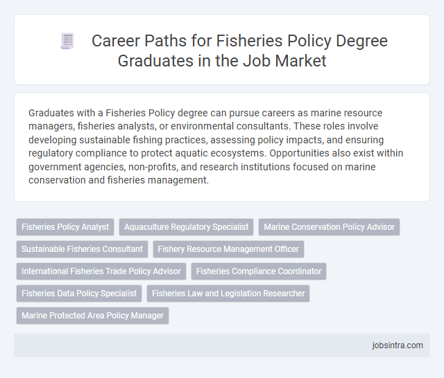 Career Paths for Fisheries Policy Degree Graduates in the Job Market