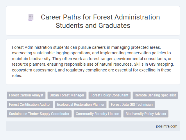 Career Paths for Forest Administration Students and Graduates