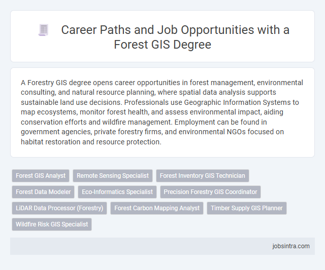 Career Paths and Job Opportunities with a Forest GIS Degree