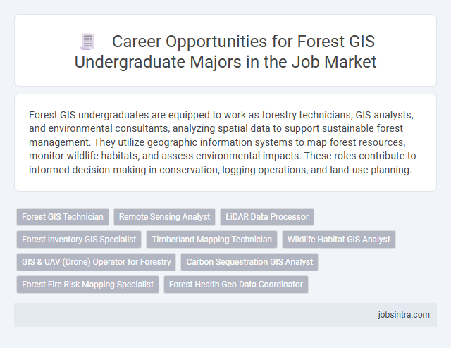 Career Opportunities for Forest GIS Undergraduate Majors in the Job Market