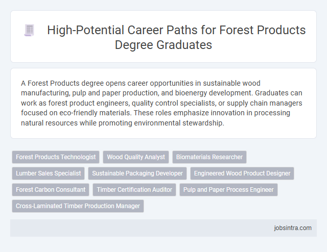High-Potential Career Paths for Forest Products Degree Graduates