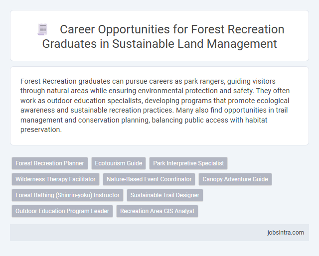 Career Opportunities for Forest Recreation Graduates in Sustainable Land Management