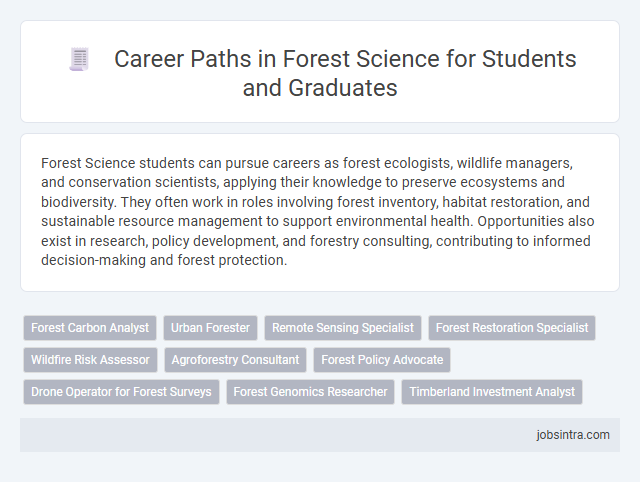 Career Paths in Forest Science for Students and Graduates