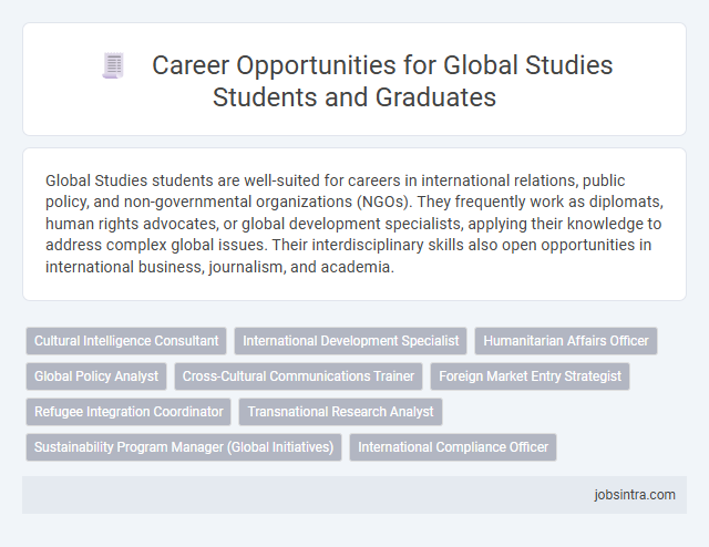 Career Opportunities for Global Studies Students and Graduates