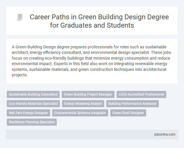 Career Paths in Green Building Design Degree for Graduates and Students