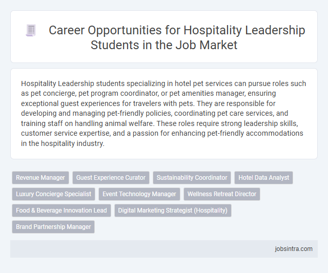Career Opportunities for Hospitality Leadership Students in the Job Market
