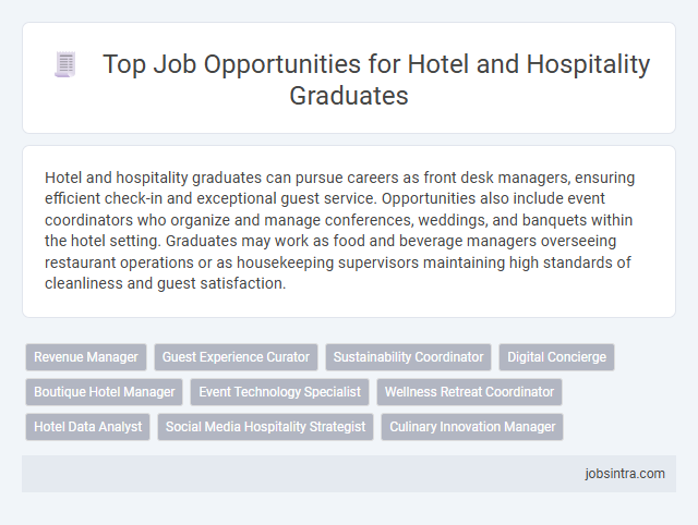 Top Job Opportunities for Hotel and Hospitality Graduates