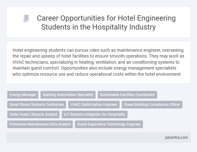 Career Opportunities for Hotel Engineering Students in the Hospitality Industry