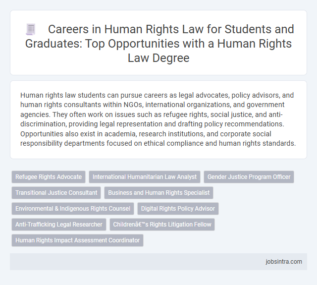 Careers in Human Rights Law for Students and Graduates: Top Opportunities with a Human Rights Law Degree
