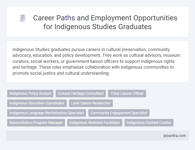 Career Paths and Employment Opportunities for Indigenous Studies Graduates