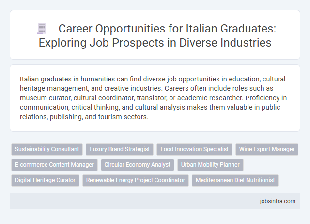 Career Opportunities for Italian Graduates: Exploring Job Prospects in Diverse Industries