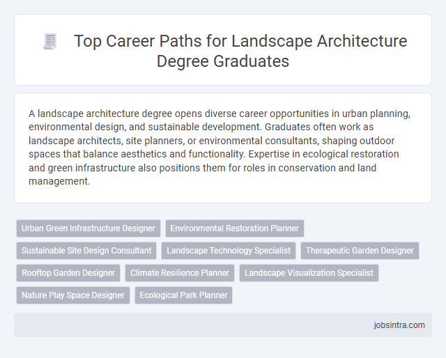 Top Career Paths for Landscape Architecture Degree Graduates