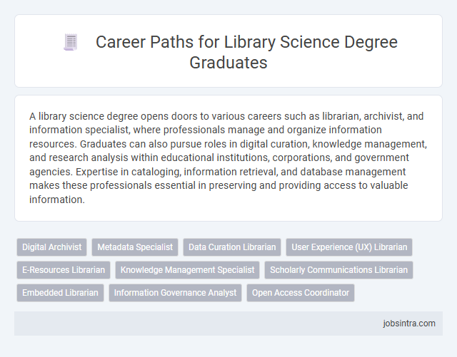 Career Paths for Library Science Degree Graduates