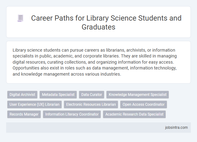 Career Paths for Library Science Students and Graduates