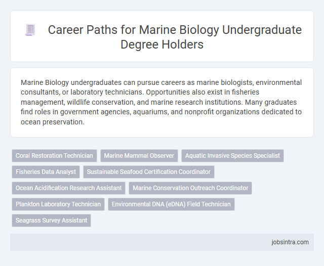 Career Paths for Marine Biology Undergraduate Degree Holders