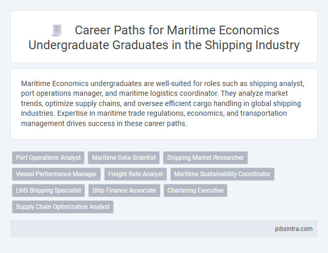 Career Paths for Maritime Economics Undergraduate Graduates in the Shipping Industry