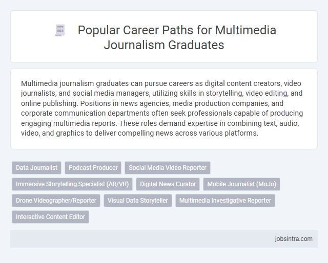 Popular Career Paths for Multimedia Journalism Graduates