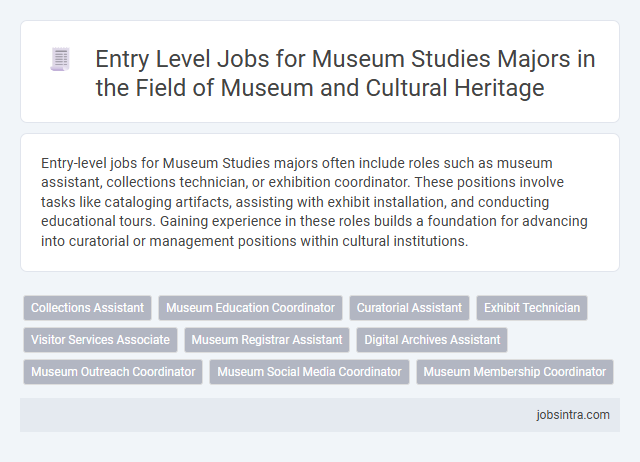 Entry Level Jobs for Museum Studies Majors in the Field of Museum and Cultural Heritage