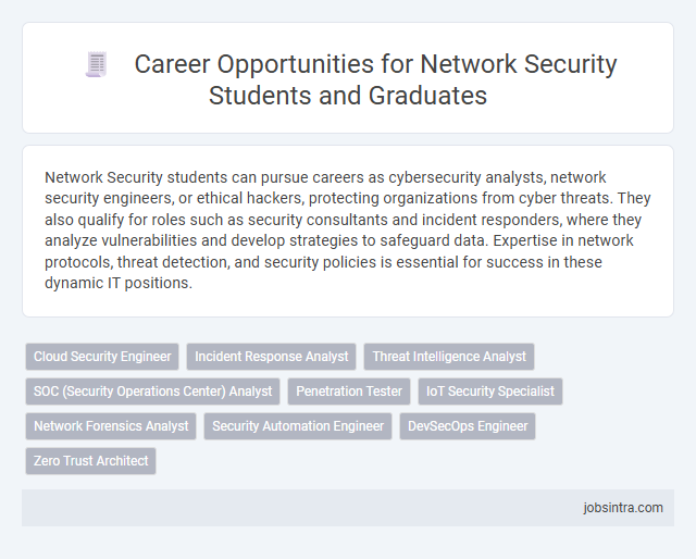 Career Opportunities for Network Security Students and Graduates