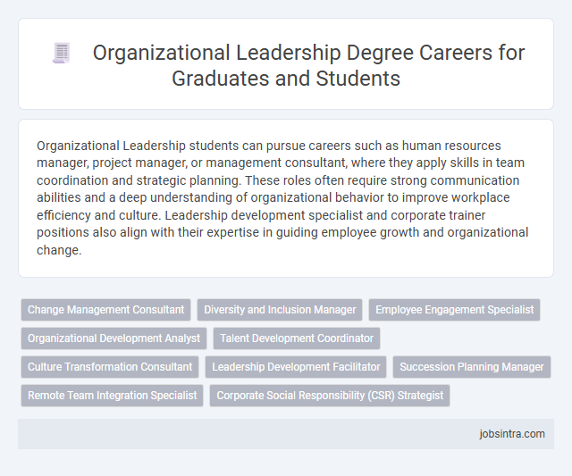 Organizational Leadership Degree Careers for Graduates and Students