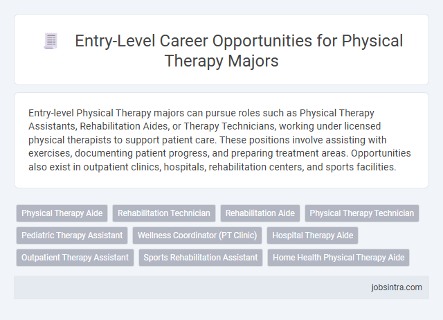 Entry-Level Career Opportunities for Physical Therapy Majors